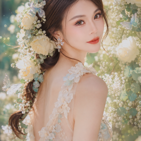 夢幻森林精靈寫真/台中北屯攝影棚/台中藝術照/攝影寫真藝術照/女攝影師/涵鏡苑-專業花魁漢服古風寫真館