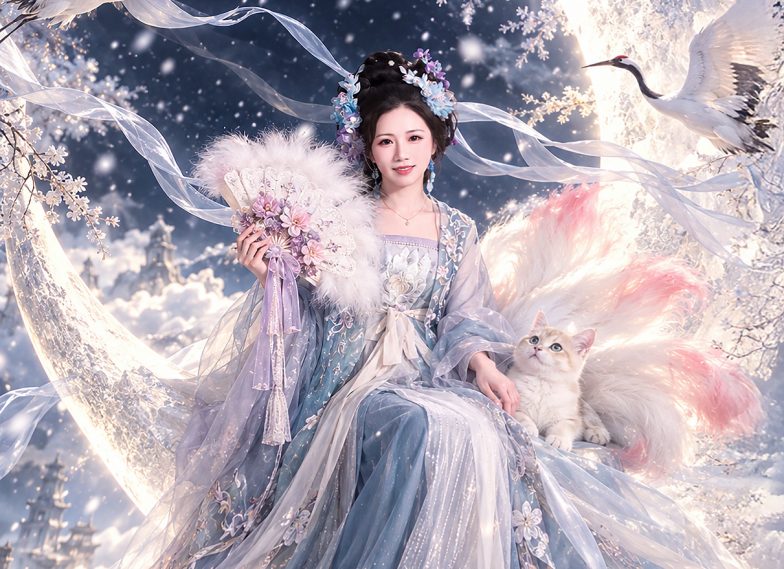 嫦娥仙子寫真/夢幻古風寫真/台中北屯攝影棚/台中藝術照/攝影寫真藝術照/女攝影師/涵鏡苑-專業花魁漢服古風寫真館