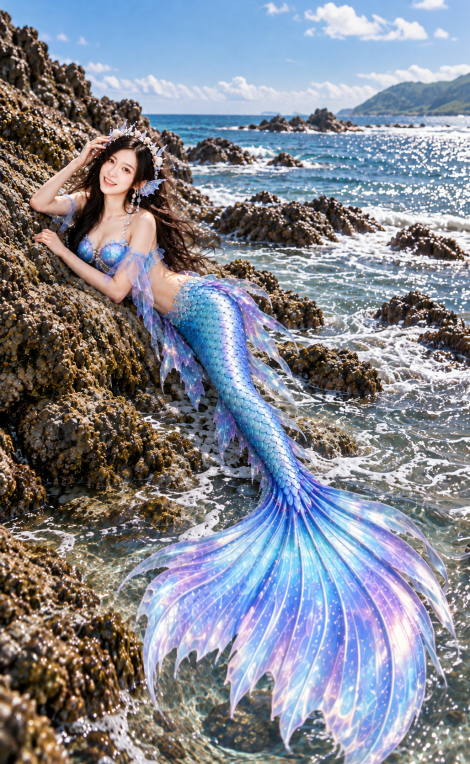 夢幻美人魚寫真/台中北屯攝影棚/台中藝術照/攝影寫真藝術照/女攝影師/涵鏡苑-專業花魁漢服古風寫真館